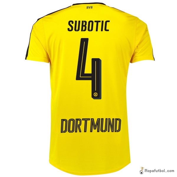 Camiseta Borussia Dortmund Replica Primera Ropa Subotic 2016/17 Amarillo